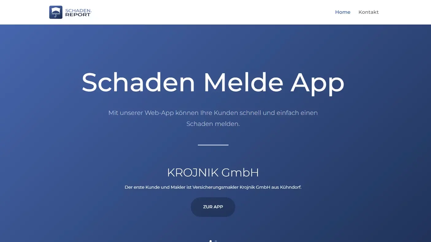 Schaden Melde App
